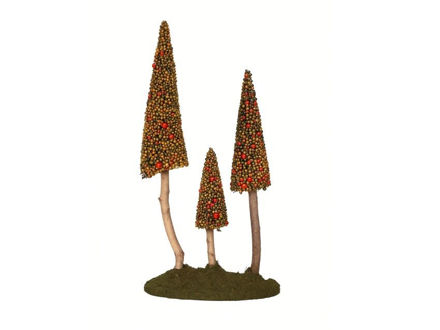 Slika Borovi dekorativni na staklu 80x38cm; berry