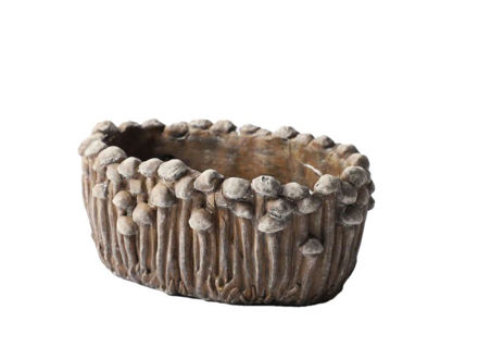 Slika Cementna posuda 18x11.5x9cm; s uzorkom