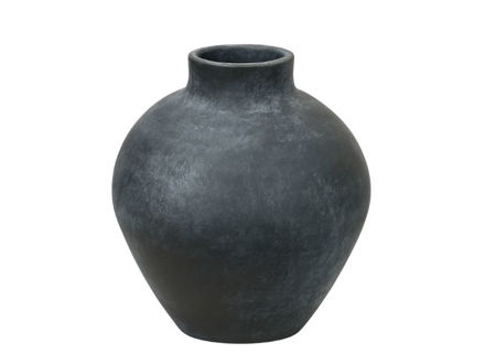 Slika Vaza keramička 16.5x16.5x15.7cm; antracit