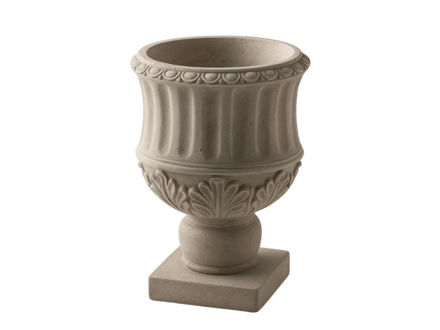 Slika Cement posuda na nogu 13x13x19cm.