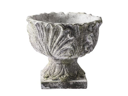 Slika Cement posuda na nogu 19.5x19.5x17.3cm.