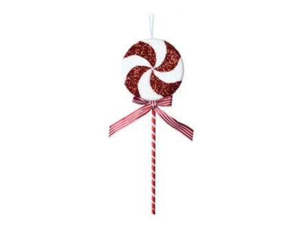 Slika Holip za bor lizalica 3x15 h42cm; crvena/bijela