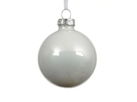 Slika Staklena kuglica d10cm.; bijela