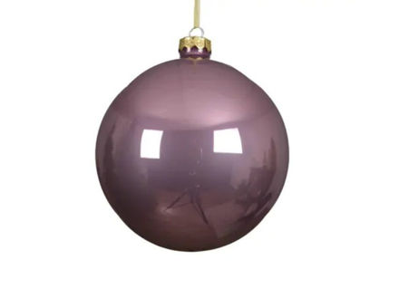 Slika Staklena kuglica d10cm.; vintage pink