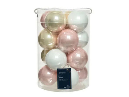 Slika Staklene kuglice d8cm. S/16kom; mix boja