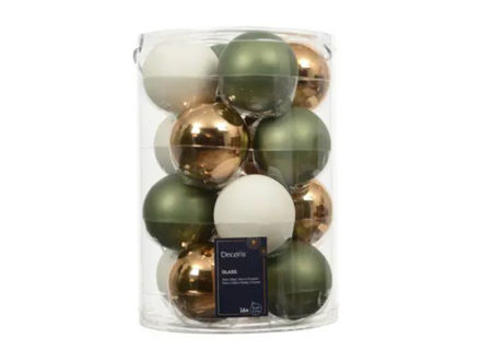 Slika Staklene kuglice d8cm. S/16kom; mix boja