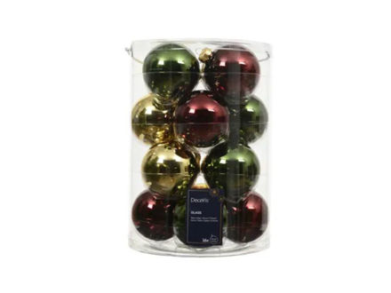 Slika Staklene kuglice d8cm. S/16kom; mix boja