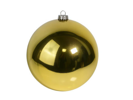 Slika Plastična kugla 20cm/1kom - sv.zlatna S
