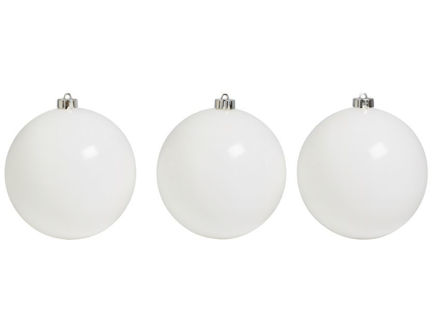 Slika Plastične kuglice 15cm/3kom - bijela S