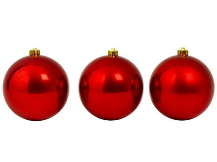 Slika Plastične kuglice 15cm/3kom - crvena S