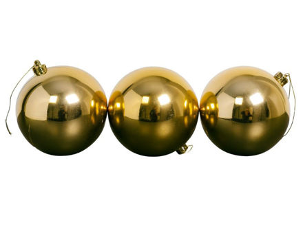 Slika Plastična kugla 15cm/3kom - šampanj S