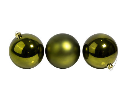 Slika Plastične kuglice 15cm/3kom - maslinasta S/M