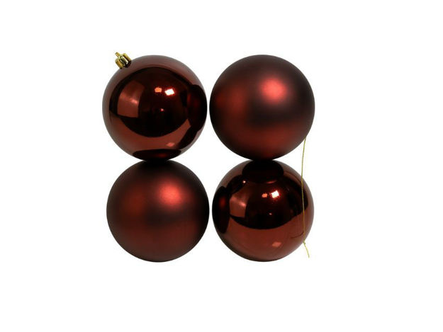 Slika Plastične kuglice 10cm/4kom - bordo S/M