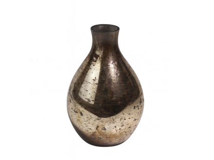 Slika Vaza staklo h15 d10cm; zlatna