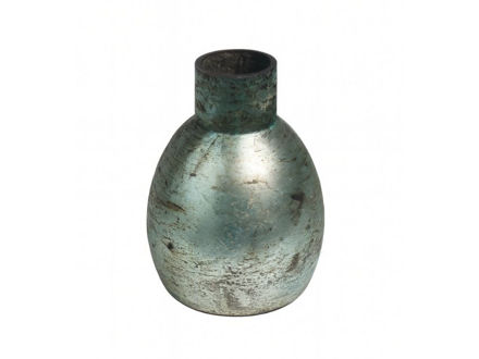 Slika Vaza staklo h20 d15cm; plava s efektom