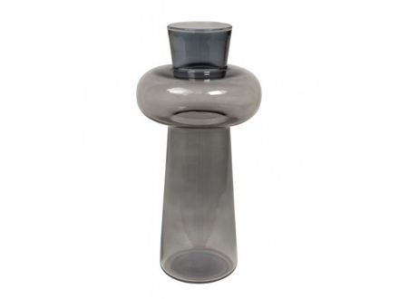 Slika Vaza staklo h28.5 d14cm; siva
