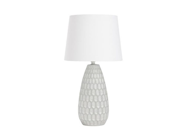 Slika Lampa bijela 55cm s bijelim sjenilom