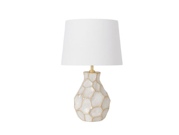 Slika Lampa bijela/zlatna 44.5cm s bijelim sjenilom
