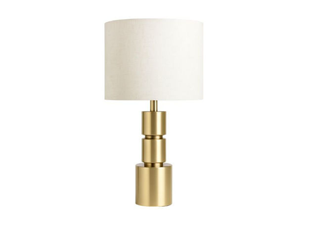 Slika Lampa metal zlatna 48.5cm. S krem sjenilom