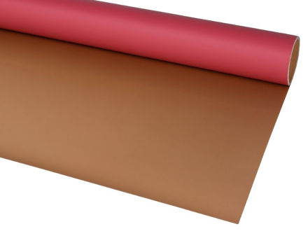 Slika Charm folija dvobojna rola 58cm x 15mt; t.Crvena/zlatna