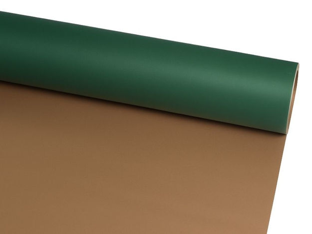 Slika Charm folija dvobojna rola 58cm x 15mt; zelena/zlatna