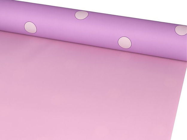 Slika Charm folija rola 58cm x 15mt; lila/roze točke