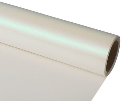 Slika Charm folija rola 60cm x 15mt;bijela/metalik preljev