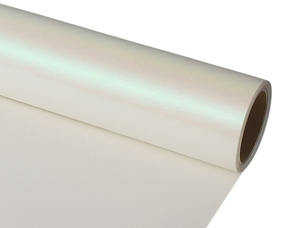 Slika Charm folija rola 60cm x 15mt;bijela/metalik preljev