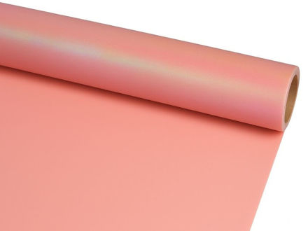 Slika Charm folija rola 60cm x 15mt;roza/metalik preljev