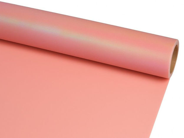 Slika Charm folija rola 60cm x 15mt;roza/metalik preljev