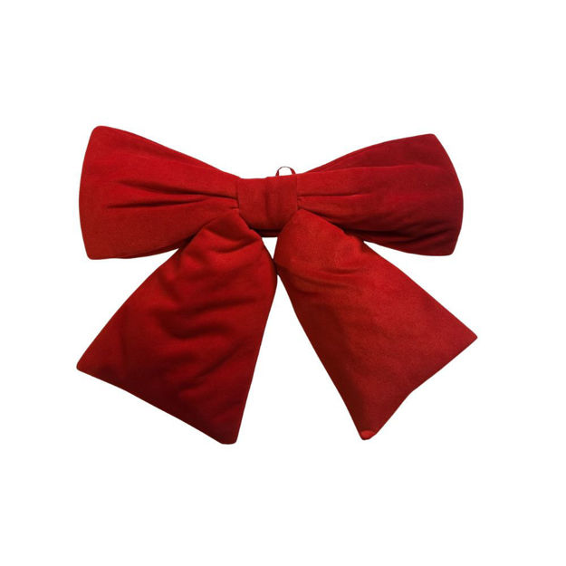 Slika Mašna dekorativna 30x38cm;pliš; crvena