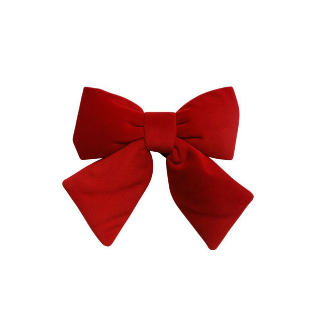 Slika Mašna dekorativna 18x22cm;pliš; crvena