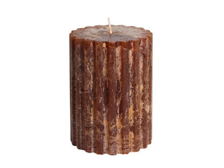 Slika Svijeća frost zupčanik 7,5xh10cm-smeđa