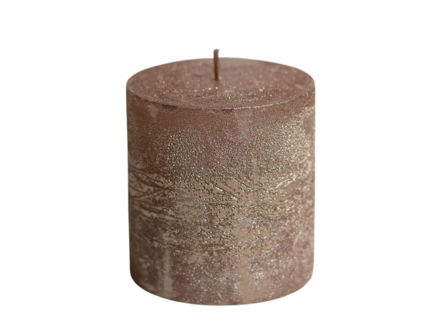 Slika Svijeća metalik  6.8x7.2cm. - sv.Roza