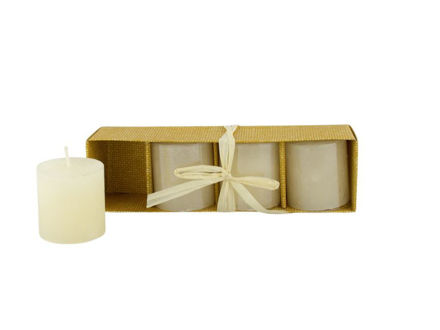 Slika Svijeća frost 4.3xh5cm; 4kom - bež