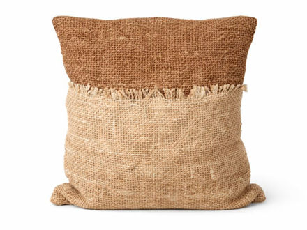 Slika Dekorativna jastučnica 50x50cm; natur/sv.smeđa