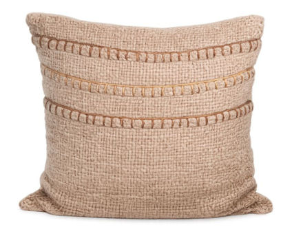Slika Dekorativna jastučnica 50x50cm; natur s ukrasnim prošivom