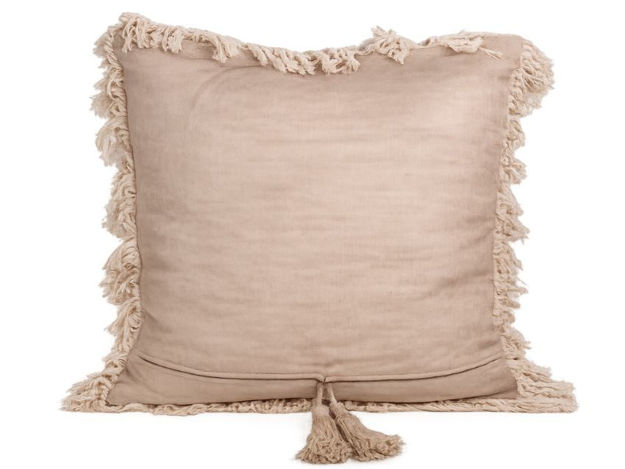 Slika Dekorativna jastučnica 50x50cm; s ukrasnim pomponom I resama