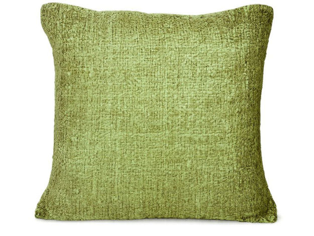 Slika Dekorativna jastučnica juta 50x50cm; maslinasta s ukrasnim rubom