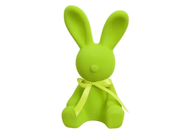 Slika Zec dekorativni 15cm; pliš; sv.Zelena