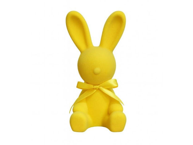 Slika Zec dekorativni 20cm; pliš; žuta