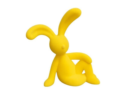 Slika Zec dekorativni 22cm; pliš; žuta