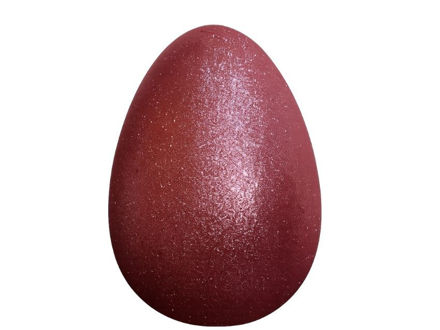 Slika Jaje dekorativno 15cm; gliter; roza