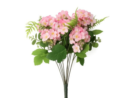 Slika Buket hortenzija/eukaliptus 43 cm; roza