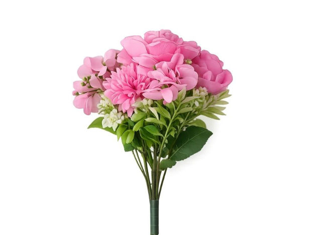 Slika Buket mix cvijeća 32 cm; roza