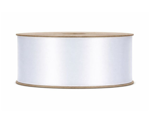 Slika Traka saten 40mm/25mt bijela 01