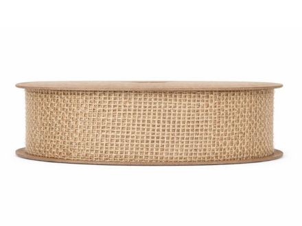 Slika Traka lanena 25mm/15mt natur