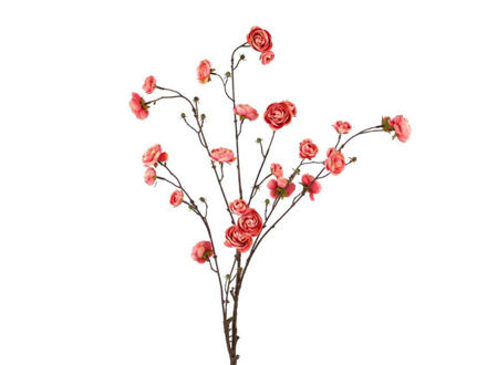 Slika Grana mini ružice 112 cm prljavo roza