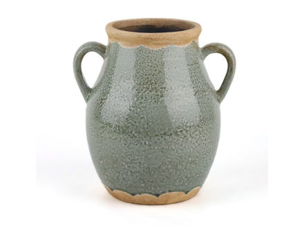 Slika Keramička vaza h25x22cm; d19cm;antracit siva