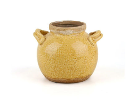 Slika Keramička vaza h16x19.5cm d19cm; žuta